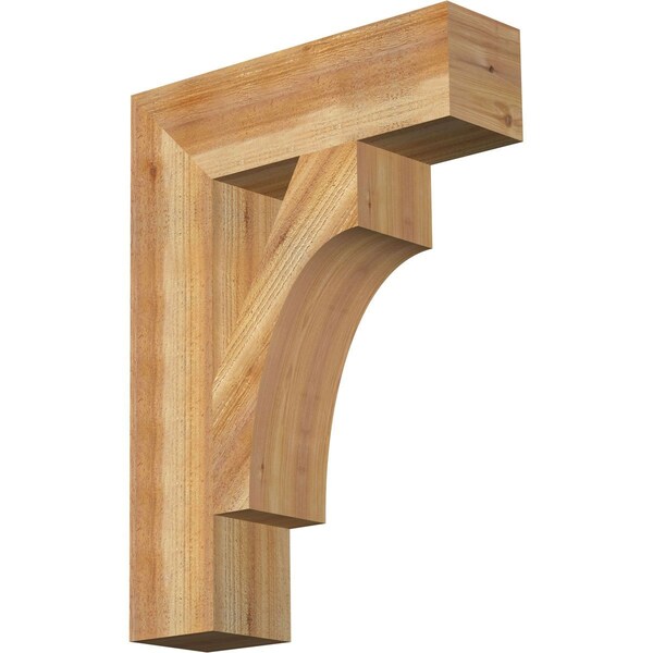 Ekena Millwork Westlake Block Rough Sawn Bracket, Western Red Cedar, 6"W x 22"D x 30"H BKT06X22X30WTL05RWR - main